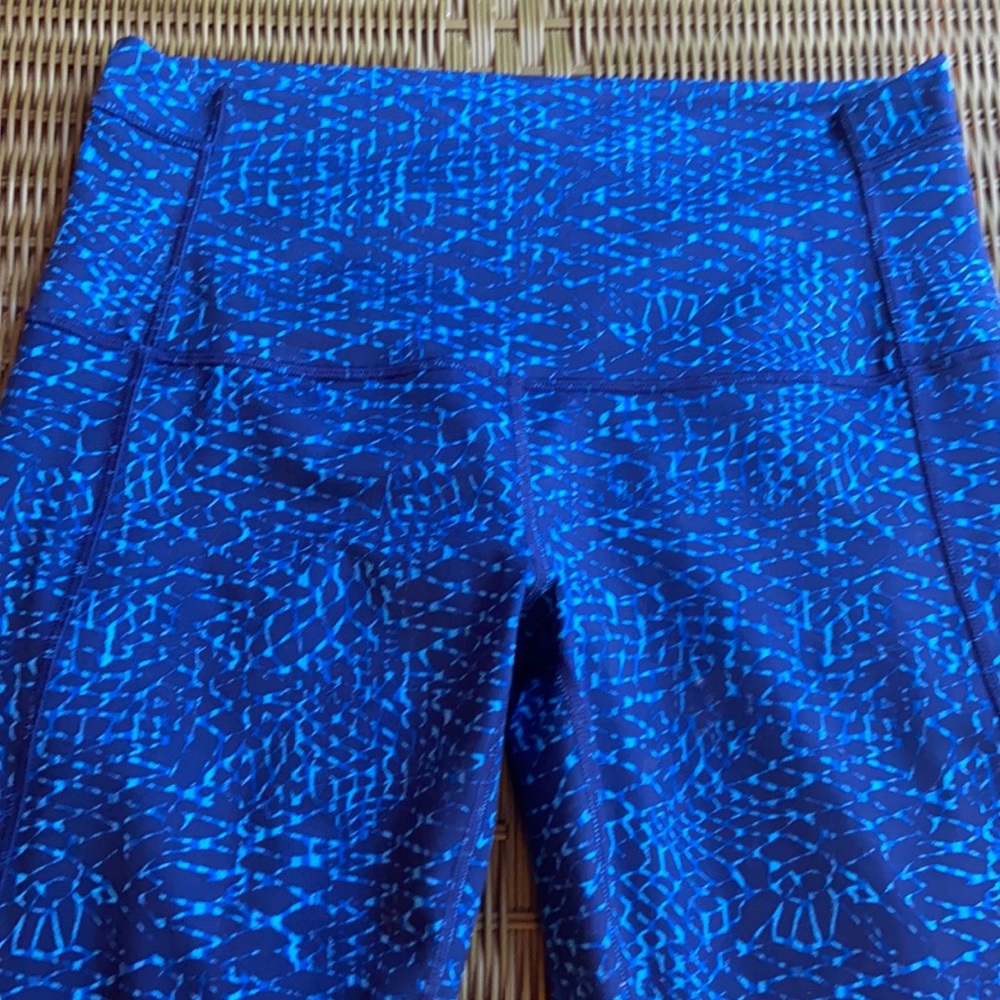 Lululemon Pants Tights Strappy Blue 12